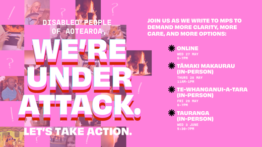 We're under attack - Take Action (online)